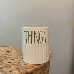 Rae Dunn “THINGS” bathroom canister